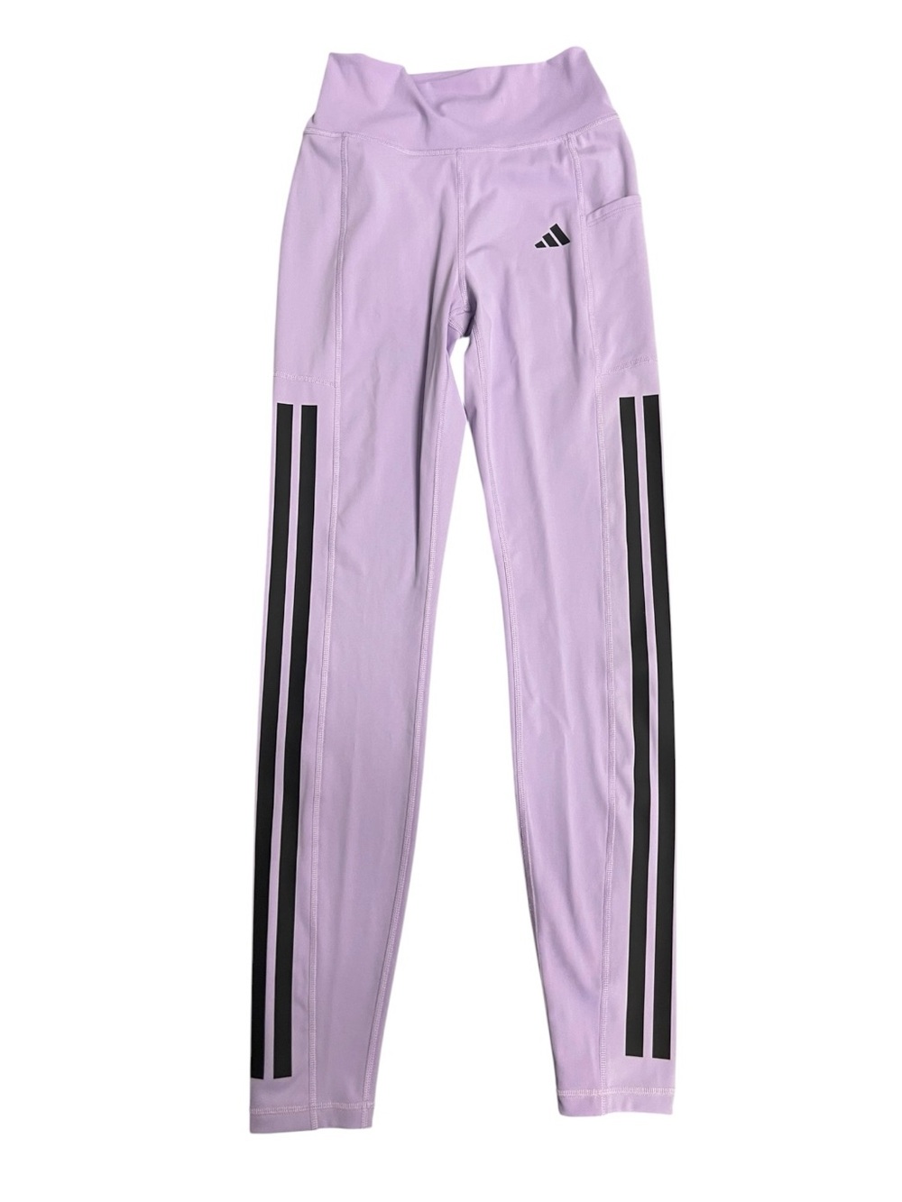 adidas Women’s Optimé 3-Stripes Full
Length Lilac Leggings Sz S - Squat Ready